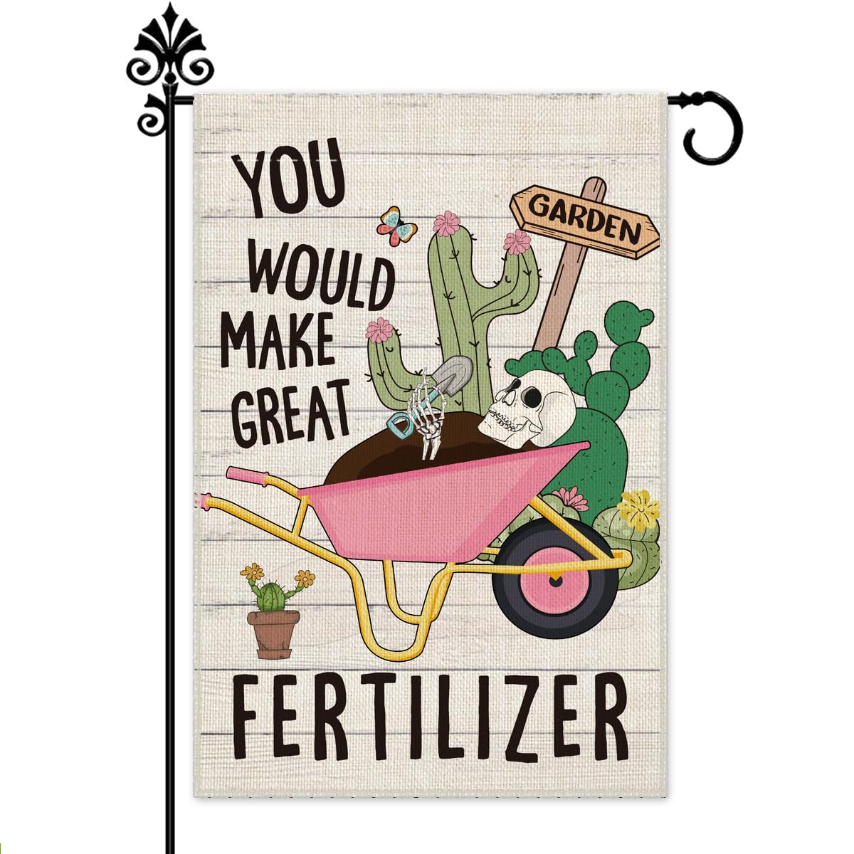 Amazon.com : Hafhue You Would Make Great Fertilizer Cute Garden